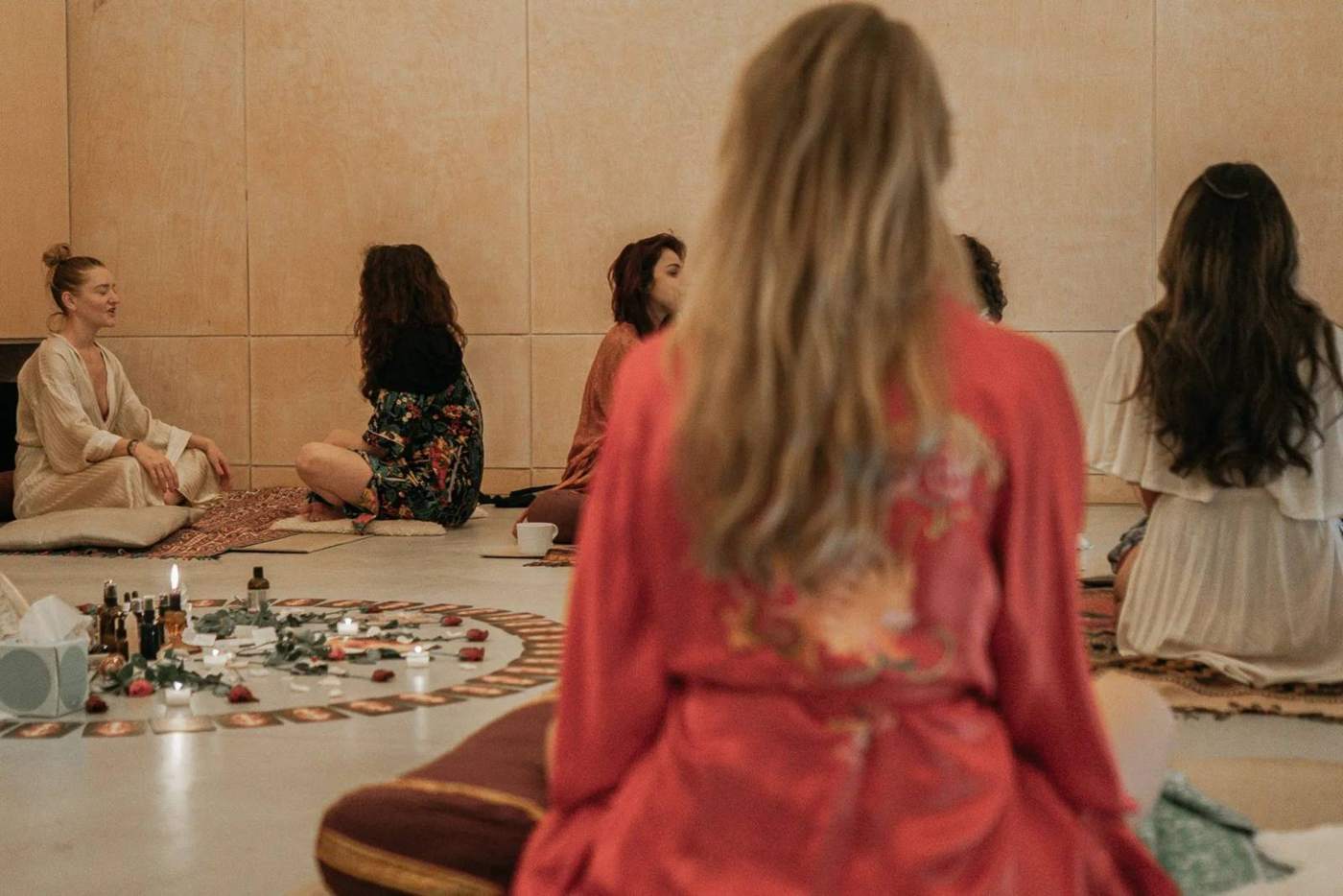 Women in a circle at Wild Honey